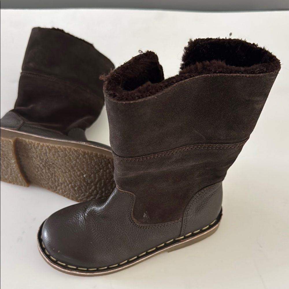 Mini Boden Dark Brown Kids Boots